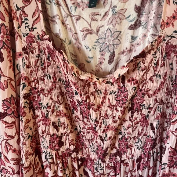 Torrid Woman’s Plus Size Longsleeve Pink Floral Blouse Babydoll Top 4X - Picture 4 of 13